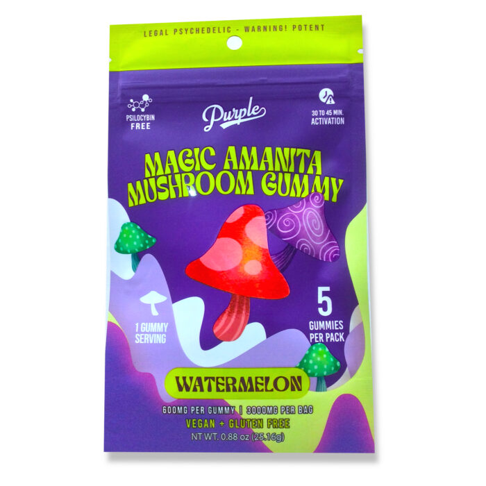 PURPLE MAGIC AMANITA MUSHROOM GUMMIES